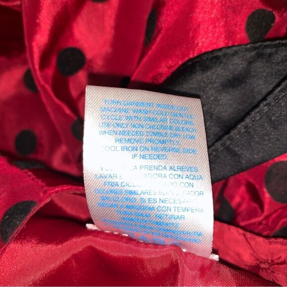 Red Holiday Christmas Party Formal Fit & Flare Polka Dot Dress Girls Size 2T - Picture 7 of 8